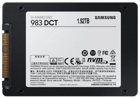 三星PM983 1.92T企业级SSD硬盘 三星PM983 1.92T企业级SSD硬盘
