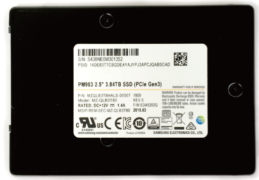三星PM983 3.84T<a href='/server_ssd/' target='_blank'><u>企业级固态硬盘</u></a> 三星PM983 3.84T企业级固态硬盘